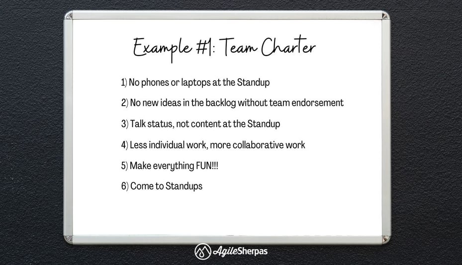 Building your First Agile Team Charter